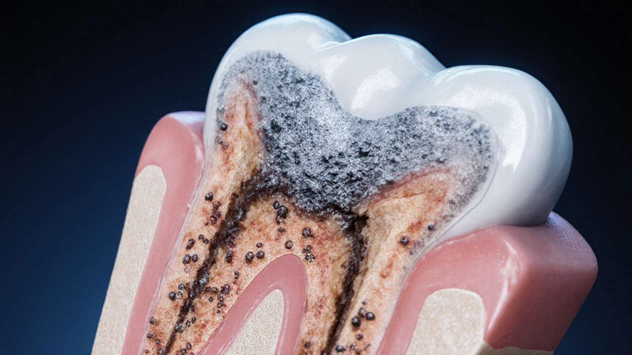 Příčiny zubního kamene: kámen pod dásní a ztráta kosti