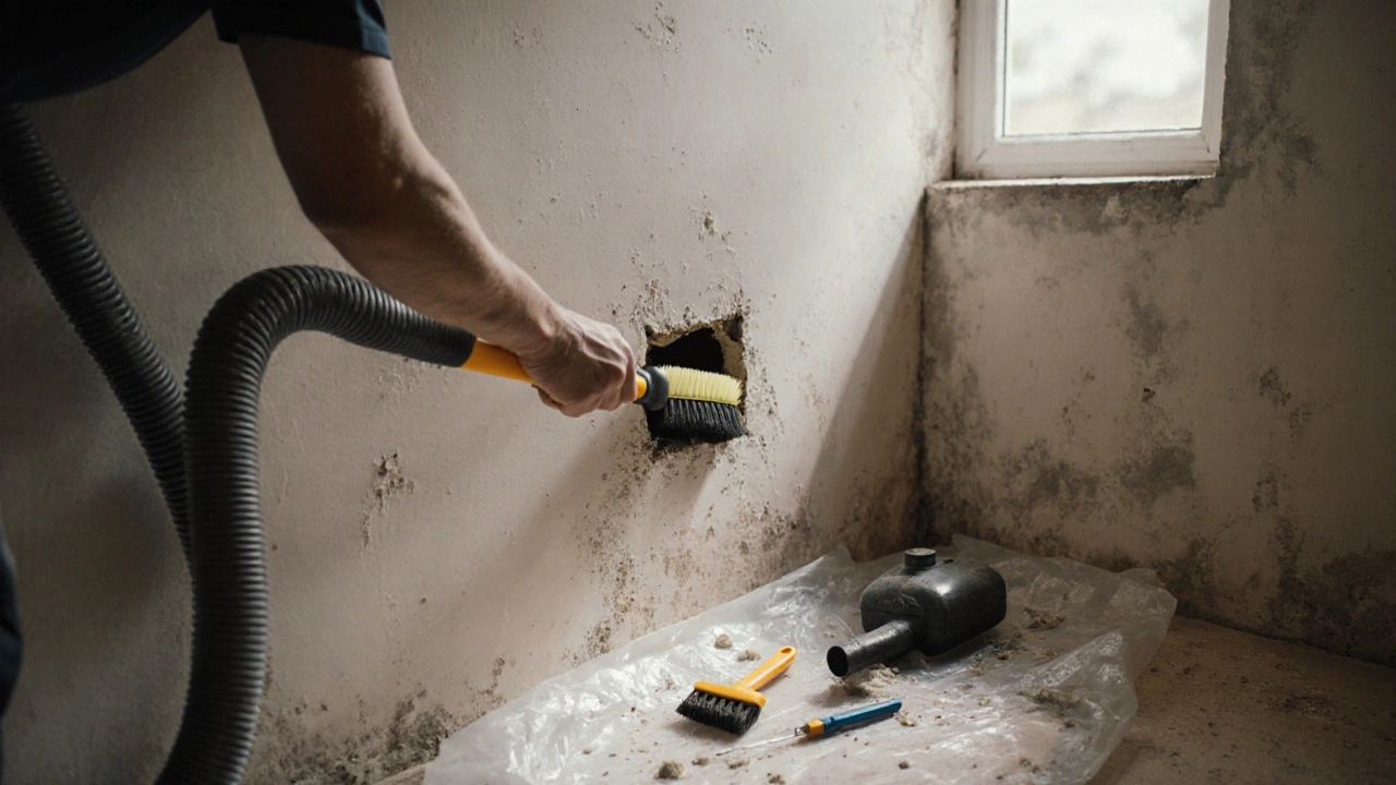 Jak opravit díry v omítce krok za krokem