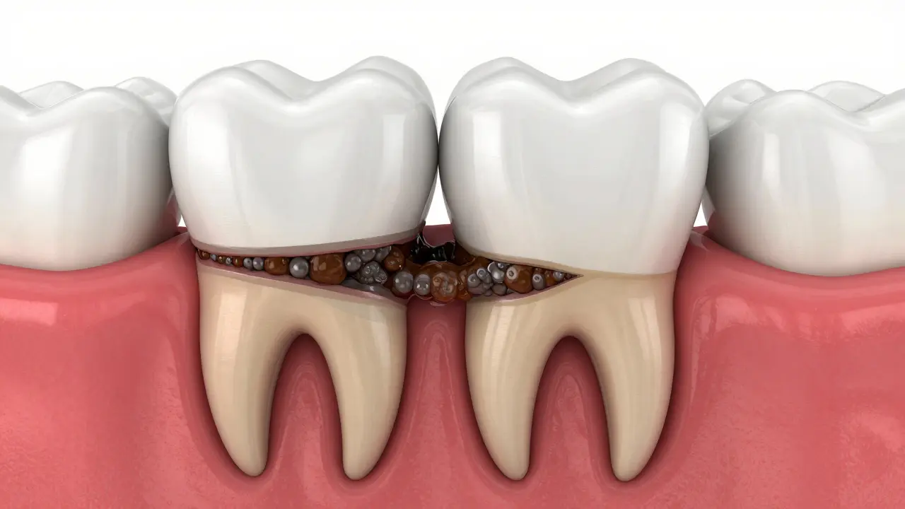 Zubní kámen pod dásní: Jak se ho zbavit a proč je hloubkové čištění nezbytné