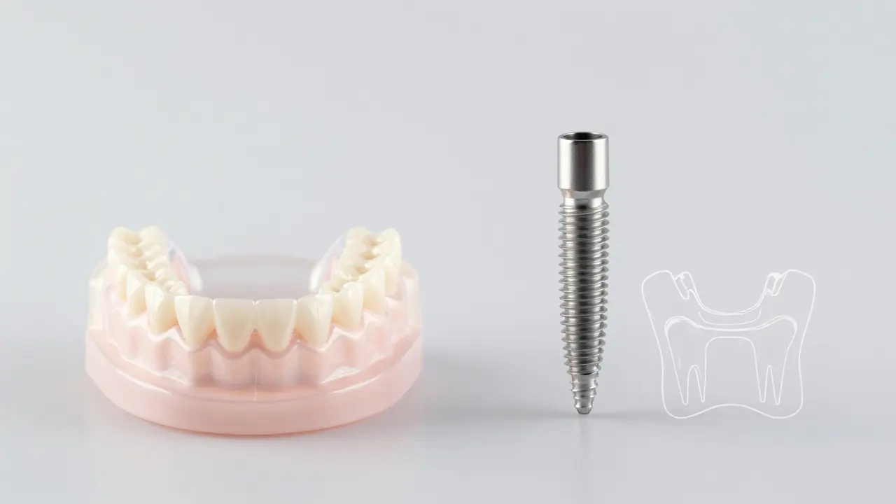 Okluzní štítec a dentální implantát jako řešení problémů