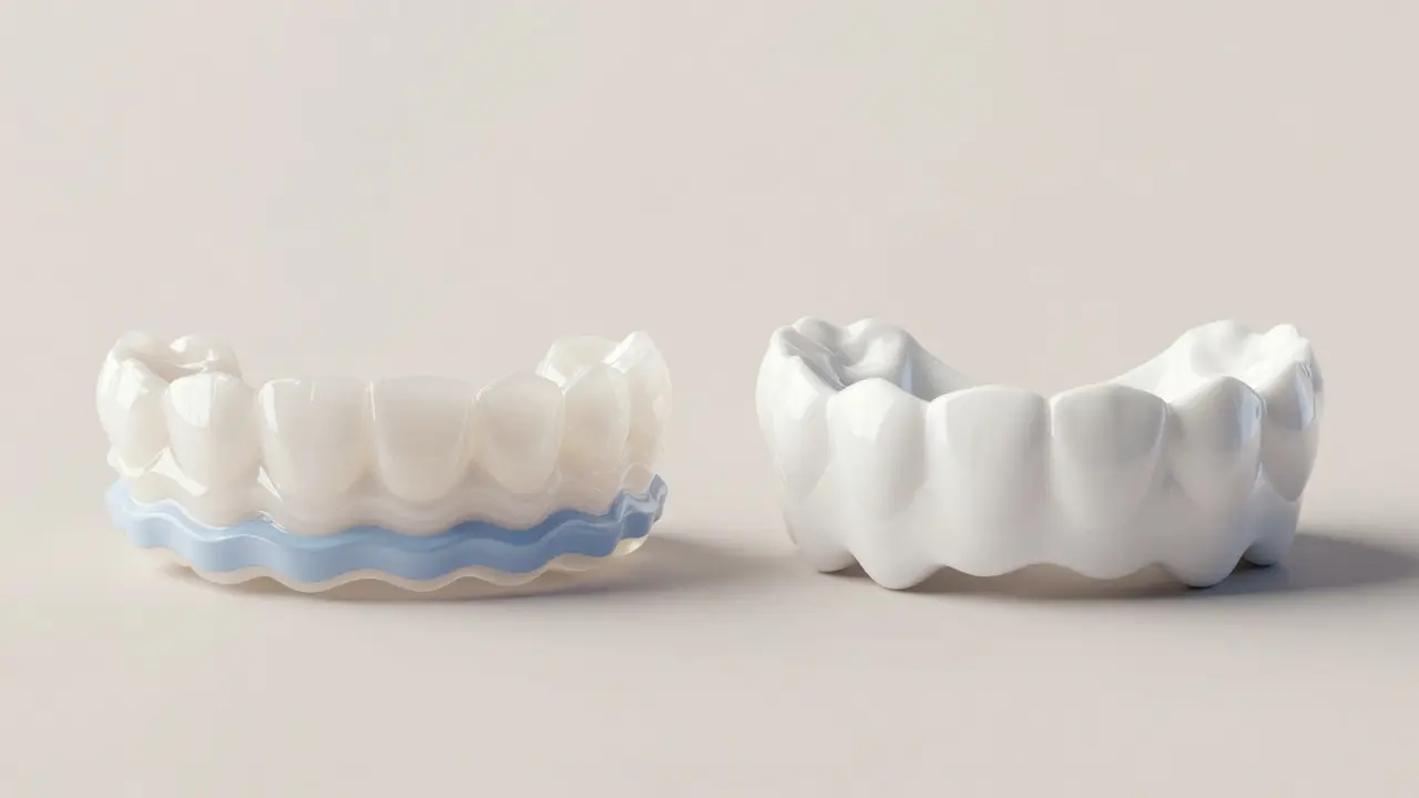 Porovnání materiálu kompozitových a keramických zubních obložek
