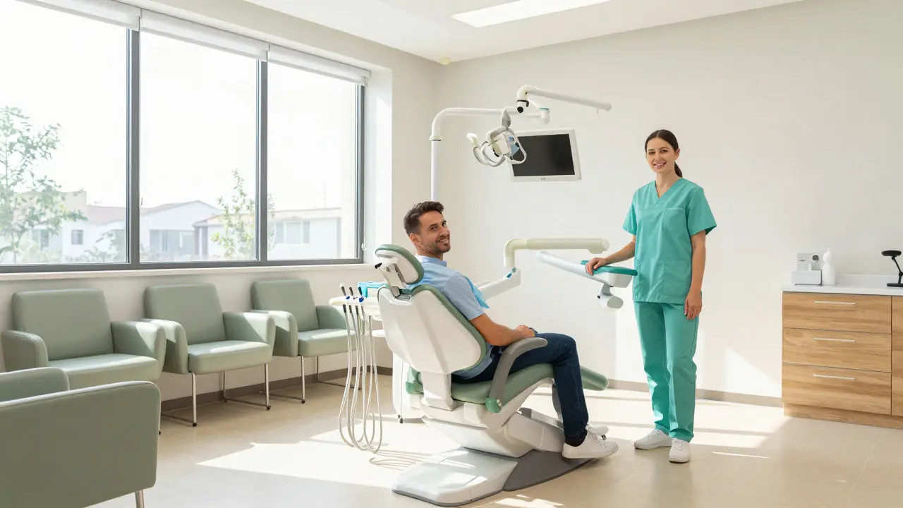 Moderní a klidná atmosféra v ordinaci dentální hygieny