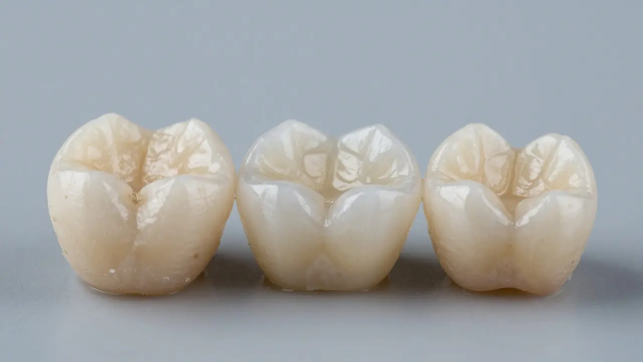 Srovnání materiálů pro zubní korunky: zirkon, E.max a kovoporcelán