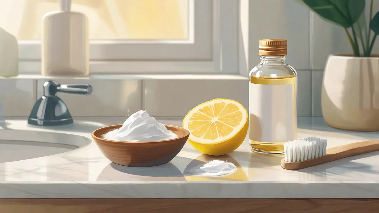 Domácí prostředky: soda, citron a olej